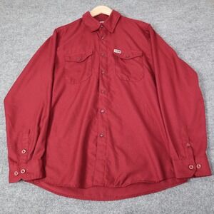 Dixxon Flannel The Bordeaux Pearl Snap Men's Medium Shirt Burgundy
